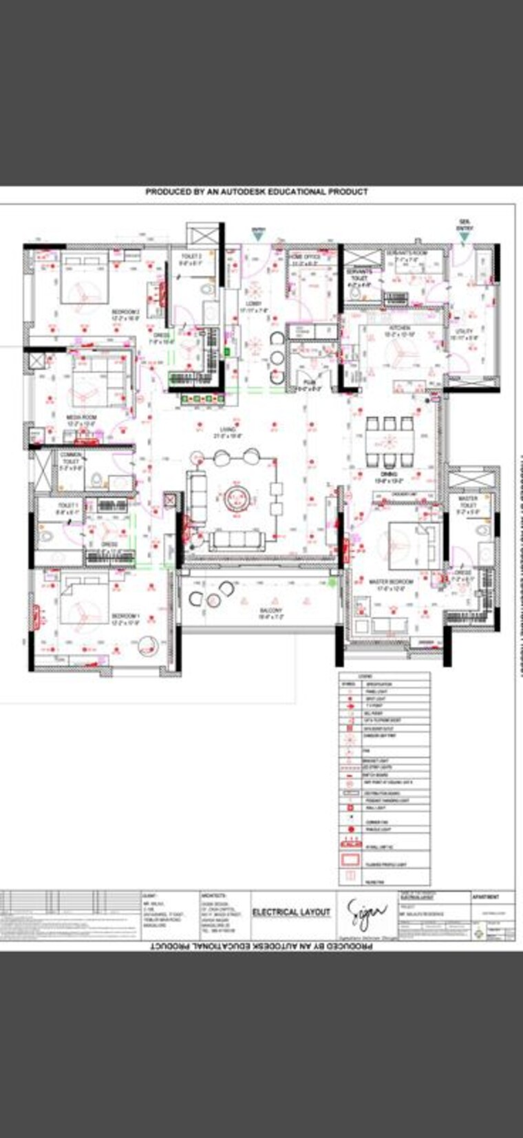 Floor Plan, divyasree-77-east 3.5 Bedroom 3600 Sq.Ft. Apartment In Marathahalli Bangalore 10008170