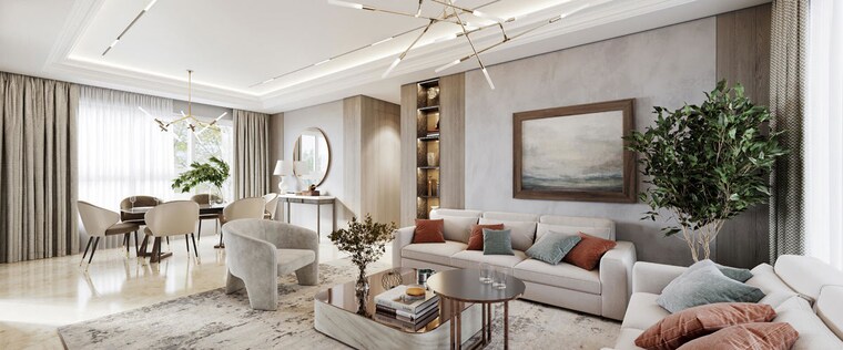 Living Room, rustomjee-vista-bay 2 Bedroom 809 Sq.Ft. Apartment In Parel Mumbai 10008155