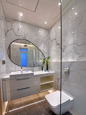 Bathroom in 3 BHK Apartment at Bhoomi Simana, Parel – for Sale