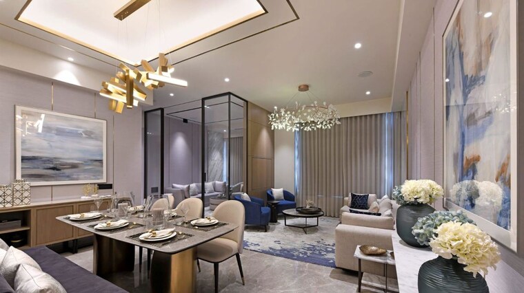 Living Room, bhoomi-simana 3 Bedroom 1380 Sq.Ft. Apartment In Parel Mumbai 10008258