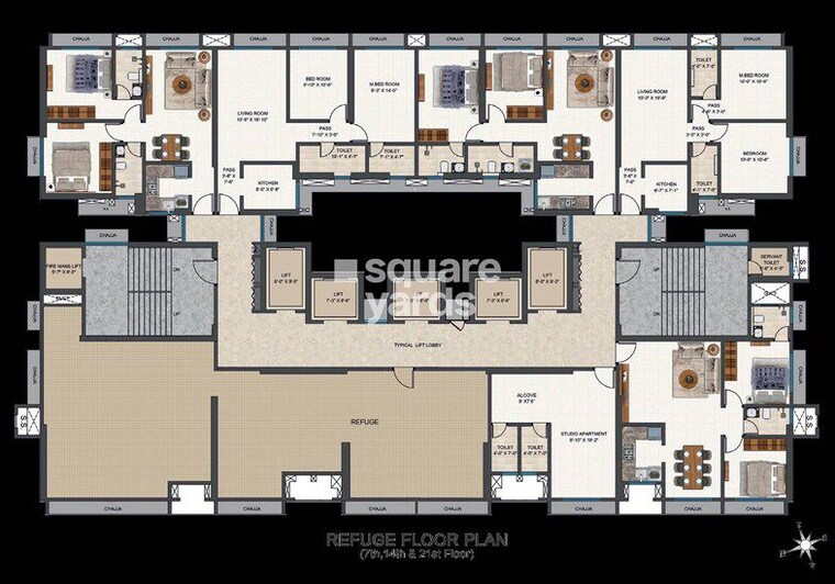 Floor Plan, mayfair-the-view 2 Bedroom 619 Sq.Ft. Apartment In Vikhroli West Mumbai 10008339