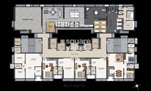 Floor Plan in 2 BHK Apartment at Mayfair The View, Vikhroli West – for Rent