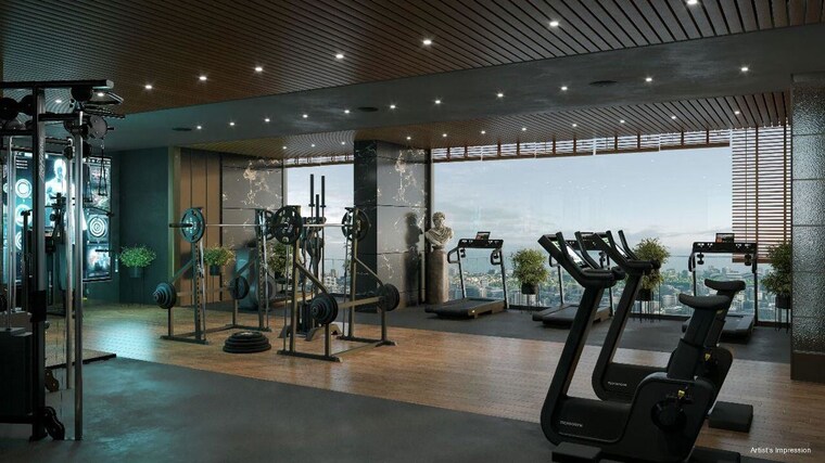 Gym, sobha-inizio 3 Bedroom 1228 Sq.Ft. Apartment In Parel Mumbai 10008352