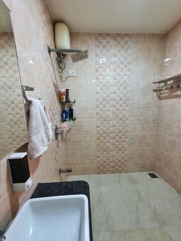 Bathroom in 2 BHK Apartment at Dheeraj Gaurav Heights, Jogeshwari West – for Rent
