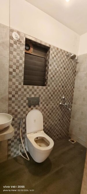 Bathroom in 2 BHK Apartment at Palacia Kingston, Thane West – for Rent
