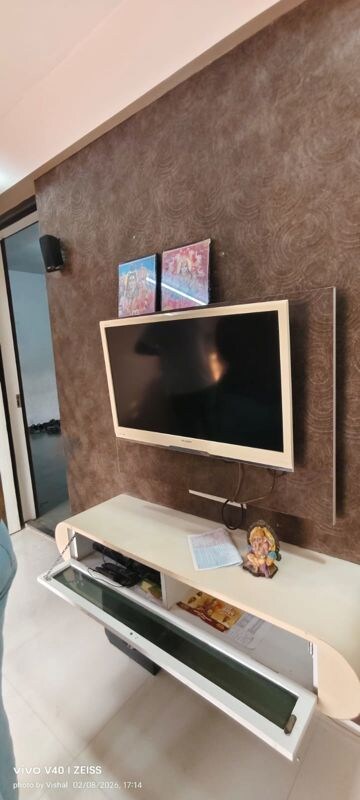 Living Room in 1 BHK Apartment at Rosa Classique, Kasarvadavali – for Rent