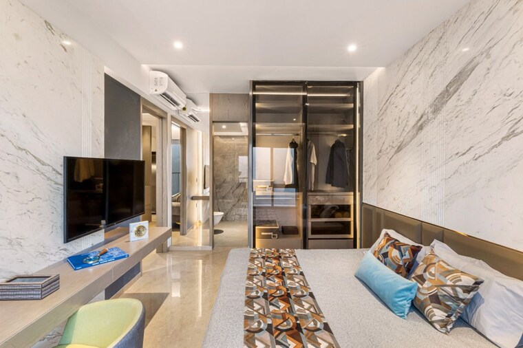 Bedroom, dosti-greenscape 3 Bedroom 1082 Sq.Ft. Apartment In Hadapsar Pune 10008593