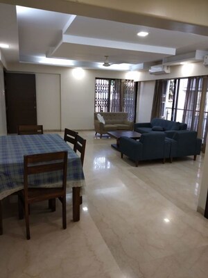 Living Room in 3 BHK Apartment at Palazzo Heights, Khar West – for Rent