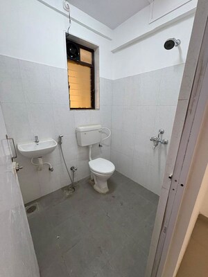 Bathroom in 1 BHK Apartment at Raymond Aashiyana, Vartak Nagar – for Rent