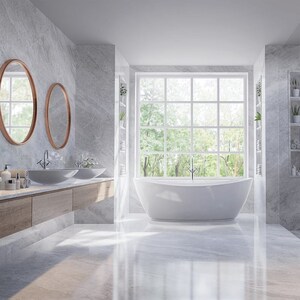 Bathroom in 3 BHK Builder Floor at Prashant Vihar – for Sale