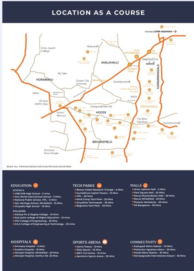 Map Location, hoskote 3 Bedroom 1791 Sq.Ft. Apartment In Hoskote Bangalore 9831582