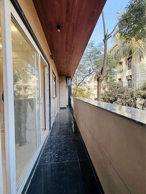 Balcony in 3 BHK Apartment at Chattarpur – for Rent