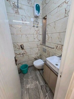 Bathroom in 3 BHK Apartment at Chattarpur – for Rent