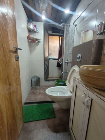 Bathroom in 2 BHK Apartment at Dosti Vihar, Samata Nagar – for Rent