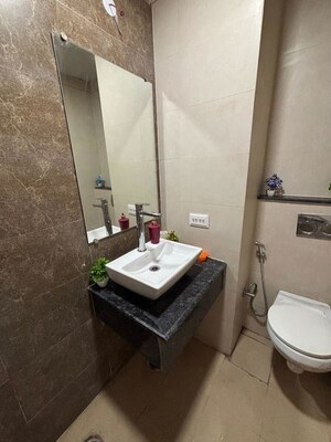 Bathroom in Studio Apartment at Gaur City Center, Sector 4 Greater Noida – for Rent
