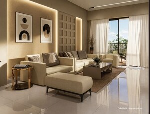 Living Room in 3 BHK Apartment at Kohinoor Saras Nagar, Saras Baug – for Sale