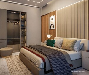 Bedroom in 3 BHK Apartment at Kohinoor Saras Nagar, Saras Baug – for Sale