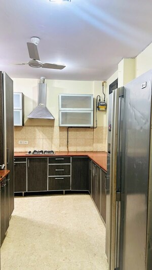 Kitchen in 3 BHK Builder Floor at Hauz Khas – for Rent