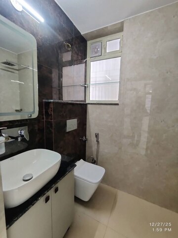 Bathroom in 2 BHK Builder Floor at Rail Vihar Apartment, Sector 15 – for Rent