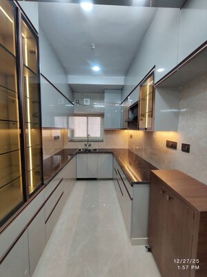 Kitchen in 2 BHK Builder Floor at Rail Vihar Apartment, Sector 15 – for Rent