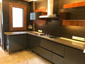 Kitchen in 3 BHK Apartment at Jor Bagh – for Rent