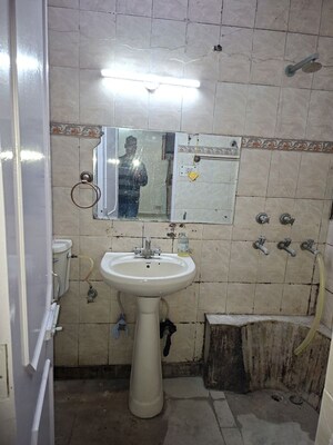 Bathroom in 3 BHK Builder Floor at Gulmohar Park – for Rent