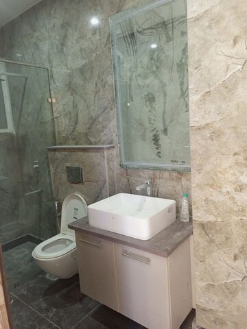 Bathroom in 3 BHK Builder Floor at Kalkaji – for Rent