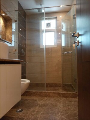 Bathroom in 3 BHK Builder Floor at Kailash Hills – for Rent