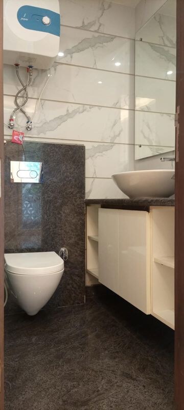 Bathroom in 3 BHK Builder Floor at Kailash Hills – for Rent