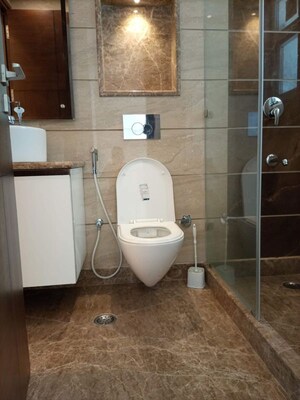 Bathroom in 3 BHK Builder Floor at Kailash Hills – for Rent