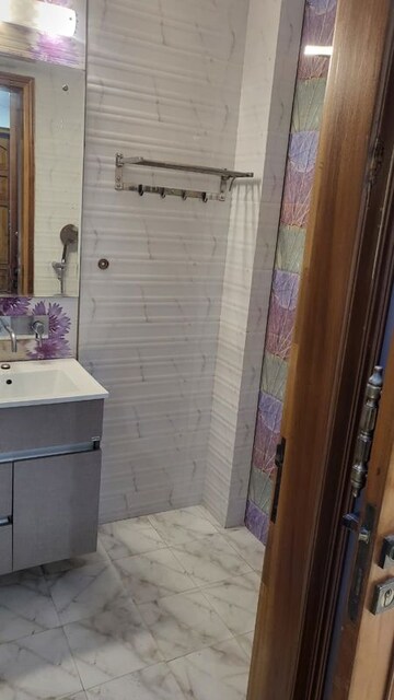 Bathroom in 3 BHK Builder Floor at Chittaranjan Park – for Rent