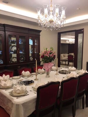 Dining area in 4 BHK Apartment at Maker Tower, Cuffe Parade – for Sale