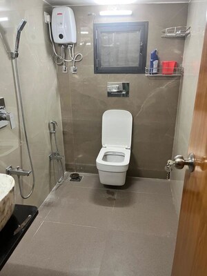Bathroom in 2 BHK Builder Floor at Vasai West – for Rent