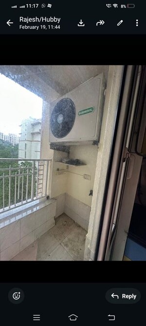 Bathroom in 2.5 BHK Apartment at Hiranandani Estate Vittoria, Ghodbunder Road – for Rent