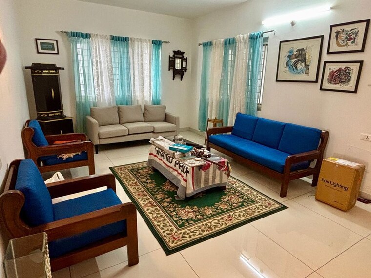 Living Room, ananda-the-ozone-heights 3 Bedroom 3000 Sq.Ft. Apartment In Tellapur Hyderabad 10009921