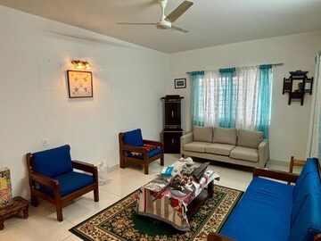 Living Room in 3 BHK Apartment at Ananda The Ozone Heights, Tellapur – for Rent