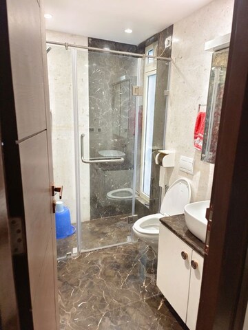 Bathroom in 3 BHK Apartment at Ekta Tripolis, Goregaon West – for Rent