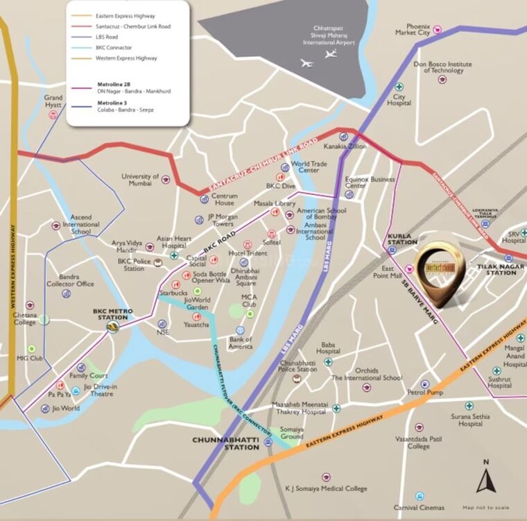 Map Location, sayba-heritage 1 Bedroom 400 Sq.Ft. Apartment In Kurla East Mumbai 10010012