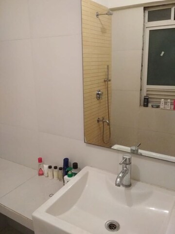 Bathroom in 3 BHK Apartment at Group Seven Rushi Heights, Goregaon East – for Rent
