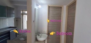 Bathroom in 2 BHK Apartment at Group Seven Rushi Heights, Goregaon East – for Rent