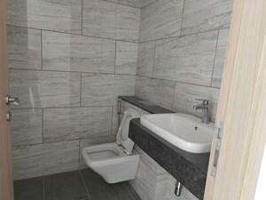 Bathroom in 4 BHK Apartment at Rustomjee Crown, Prabhadevi – for Rent