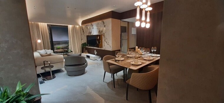 Living Room, dosti-eastern-bay-phase-2 2 Bedroom 741 Sq.Ft. Apartment In Wadala Mumbai 10010094