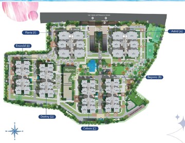 Master Plan in 3 BHK Apartment at Rajapushpa Pristinia, Kokapet – for Sale
