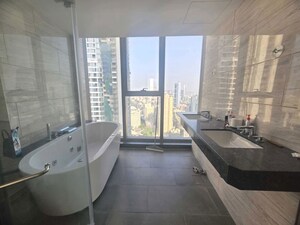 Bathroom in 4 BHK Apartment at Rustomjee Crown, Prabhadevi – for Rent