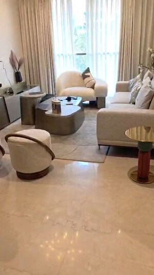 Living Room in 4 BHK Apartment at Adani Ten BKC, Bandra East – for Sale
