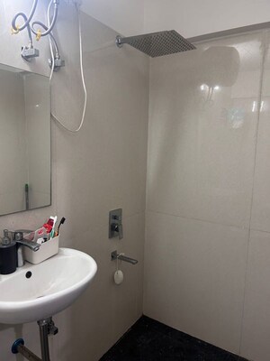 Bathroom in 2 BHK Apartment at Ruparel Orion, Chembur – for Rent