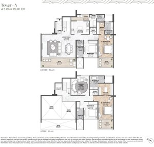 Floor Plan in 4 BHK Apartment at Nyati Elenor, Lulla Nagar – for Sale