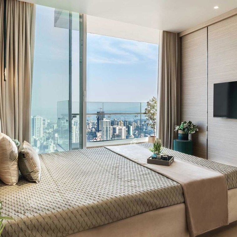 Bedroom, marathon-monte-south 3 Bedroom 1142 Sq.Ft. Apartment In Byculla West Mumbai 10010462