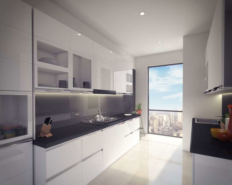 Kitchen, marathon-monte-south 3 Bedroom 1142 Sq.Ft. Apartment In Byculla West Mumbai 10010462