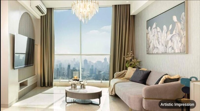 Living Room, marathon-monte-south 3 Bedroom 1142 Sq.Ft. Apartment In Byculla West Mumbai 10010462